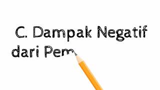 Dampak Positif dan Dampak Negatif dari Pembangunan Disekitar Kita...