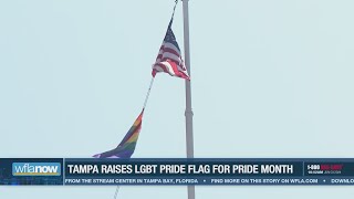 Tampa raises LGBT Pride flag for Pride Month