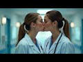 lesbian doctors sharing beautiful kissing moments