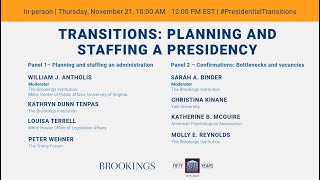 Transitions: Planning and staffing a presidency