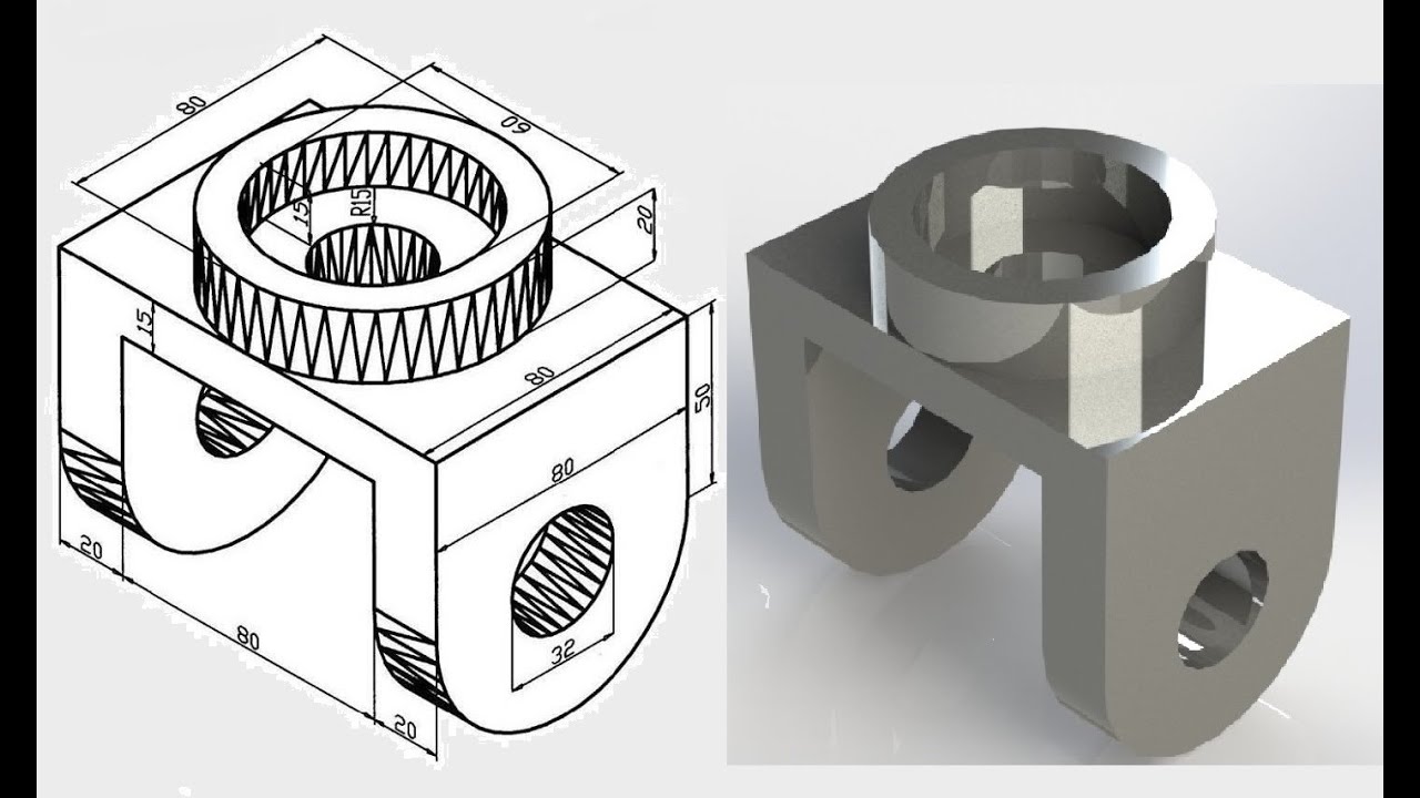 Solidworks Tutorial For Beginners Part Modeling 03 Youtube Solidworks Tutorial For Beginners Part Modeling 03 Youtube