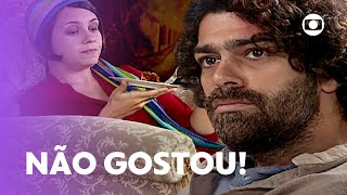 Petruchio não se conforma com condições de Catarina para se casar! | O Cravo e a Rosa | TV Globo