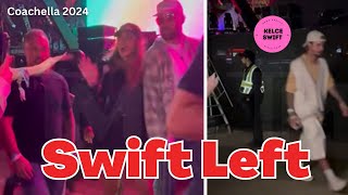 Taylor Swift & Travis Kelce LEAVE Coachella Set TRAILING  Behind Justin Bieber