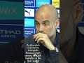 pep guardiola responded to liverpool s mo salah winning the fwa تعليق جوارديولا علي فوز صلاح بجائزة