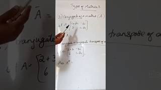 Conjugate of a Matrix