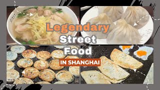 Legendary Shanghai Street Food: Scallion \u0026 Chinese Leek Pancakes, Xiaolongbao, Wonton 葱油饼 韭菜饼 无锡小笼