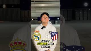 Real Madrid 1 - 1 Atlético de Madrid | Reacción de los hinchas #realmadrid #atleticomadrid #futbol