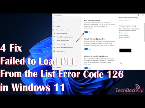 4 Fix Failed to Load DLL From the List Error Code 126 in Windows 11