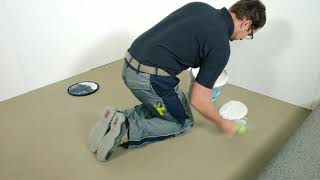 Laying and bonding textile floor coverings, carpet or lino flooring with UZIN UZ 88