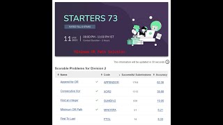 Minimum OR Path CodeChef Starters 73 Division 2 Solution in Java | Codechef Solution