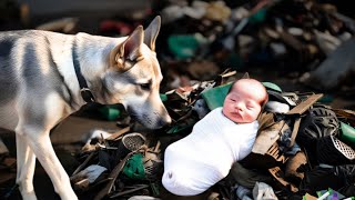 Con chó hoang phát hiện đứa bé trong đống rác. Hành động của nó khiến ai cũng sững sờ...