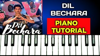 Dil Bechara Piano Tutorial | Dil Bechara Title Track on Piano | Dil Bechara on Piano |Easy Tutorial