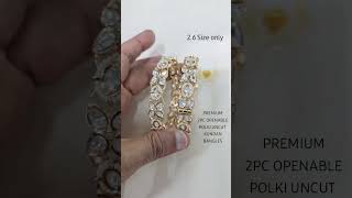 Polki uncut kundan bangle #jewellery #polkijewellery #kundanjewellery #shorts #reels #ytshorts #yt