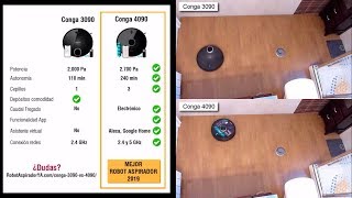 CONGA 3090 vs 4090 - Comparativa real de los mejores robots aspiradores de Cecotec