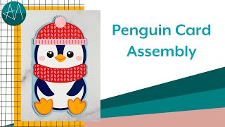 Penguin Layered Paper Card Assembly