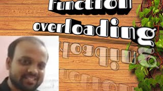Std 10 User defined method (Function overloading)
