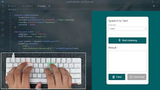 ASMR Programming - Speech To Text App With JavaScript - No Talking