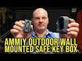 AMMIY outdoor wall mounted safe key box Nestling Combination Key Lock Box