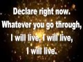 I Will Live (Lyrics) By Charles Jenkins & New Fellowship Choir