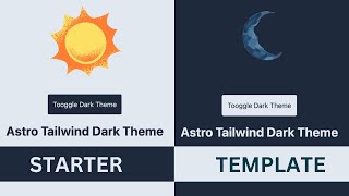 Dark Mode Tailwind CSS Astro | Starter Template Astro