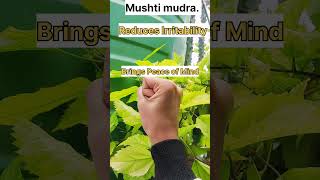 Mushti mudra ✨️✨️ dealing with Negative emotion #yoga #youtube #youtubeshorts #mudra #meditation