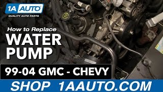 How to Replace Engine Water Pump 00-03 GMC Yukon SUV