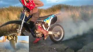 Dirt bike Burnout YZ450