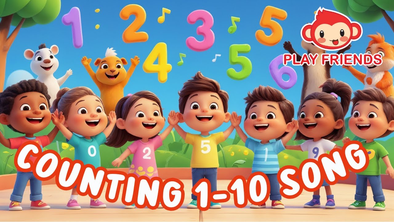 Counting 1 10 Song Play Friends Nursery Rhymes Kids Songs Chords