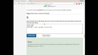 sqlzoo select in select Q6