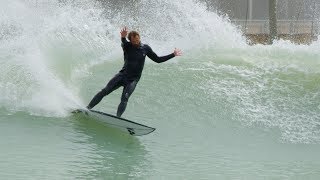 Britt Merrick and Nathaniel Curran Test Ride CI's Happy at the Surf Ranch