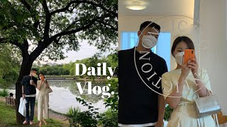 일상 vlog | 벌써 500일🤭성수,서울숲정복🌳자매데이트👩🏻‍❤️‍👩🏻스시이마,OBSCURA,인센스,FAVOR,논픽션쇼룸,호호식당,센터커피,서울숲,아트박스,콩불,투썸