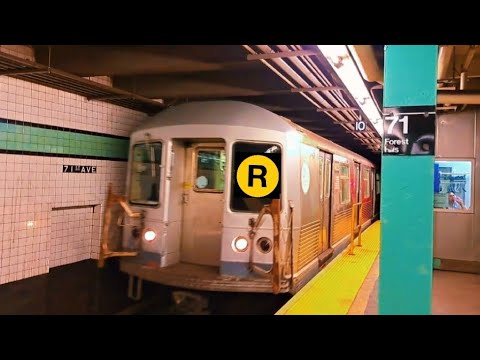 NYC Subway: Exp R160A/B Ⓔ & Ⓕ Trains + Lcl R160A/B 🄼 & 🅁 Yrain Action ...