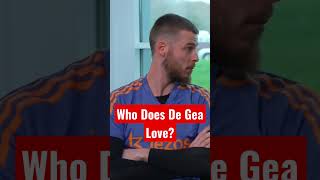 Which player did De Gea say ‘I love him’ to? #shorts #degea #manunited