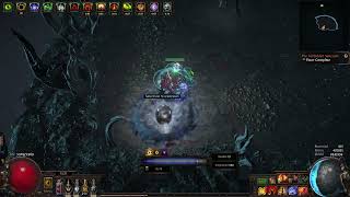 Shockwave totem champion (impale/crit) in sanctum (around 20mil dps) 12-15 Div spend on gear