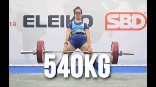 Chiara Bernardi ITA | 2nd Place 540kg Total | 63kg Class  | IPF Worlds 2024