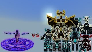 Omnipotent Herobrine vs Warden Plus | Minecraft Bedrock | Mob Battle