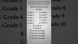 ano grade and section ka sa susunod na pasukan? 🏫🤔🎒 #comment #viral #alightmotionedit #subscribe