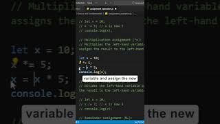 Multiplication Assignment Operator in Javascript #Programming #JavaScriptTutorial #WebDevelopment