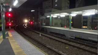 【神戸御影】阪神9000系快速急行通過 阪神御影駅 Hanshin Mikage Station, Kobe Japan