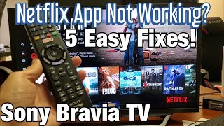 Netflix Not Working on Sony Bravia TV? 5 Easy Fixes