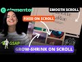 FIXED SCROLL IMAGE GALLERY WITH GSAP & SMOOTH SCROLL (LENIS) - Elementor container edition