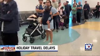 Flight delays affect travelers at MIA, FLL