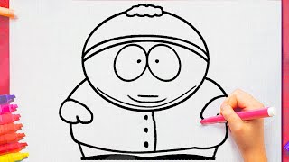 How to draw Cartman from south park