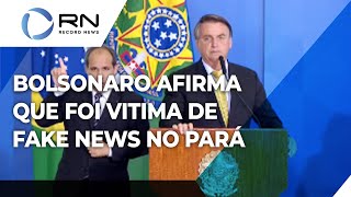 Bolsonaro afirma que foi vítima de fake news durante as eleições presidenciais