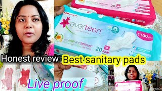 Everteen Sanitary Pads Review ।।Live demo 🔴 *Best sanitary Napkins*