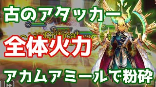 【Summoners War | サマナーズウォー】古のアタッカー『全体火力』アカムアミールで粉砕ワリーナ！