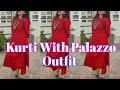 Kurti With Palazzo Outfit Ideas For Girls | Palazzo Suit Design For Girls | Fashion| by Look Stylish