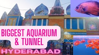 Biggest Fish Aquarium \u0026 Tunnel In Hyderabad || హైదరాబాద్‌లో అతిపెద్ద ఫిష్ అక్వేరియం టన్నెల్