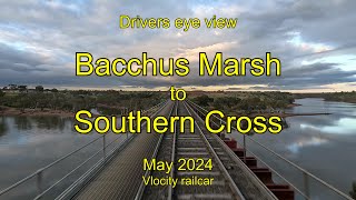 Drivers eye view, Bacchus Marsh to Southern Cross, May 2024