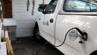 Filling my Natural Gas F-250 at Home with a FuelMaker - CNG - Alt Fuel